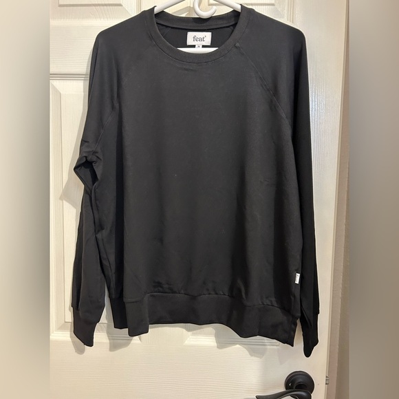 NWT Feat unisex medium Black Roam Crew Neck long sleeve Shirt - Picture 3 of 8